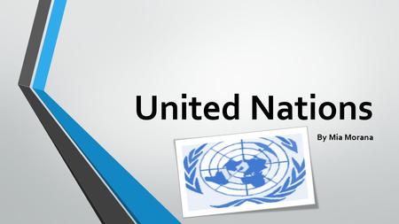 United Nations By Mia Morana.