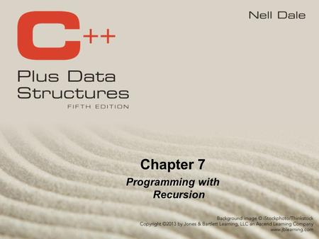 Chapter 7 Programming with Recursion. What Is Recursion? Recursive call A method call in which the method being called is the same as the one.