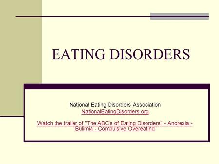 National Eating Disorders Association