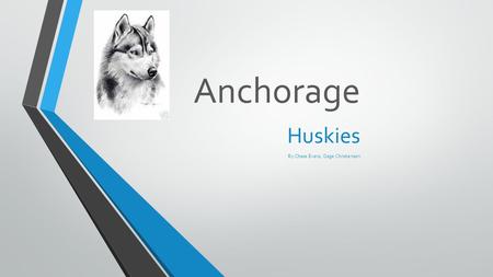 Anchorage Huskies By Chase Evans, Gage Christensen.