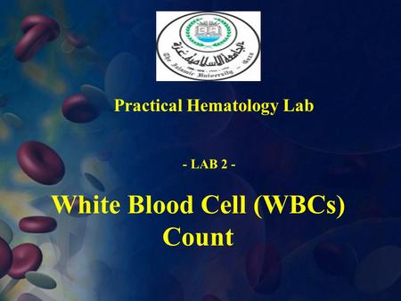 White Blood Cell (WBCs) Count