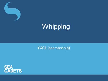 Whipping 0401 (seamanship).