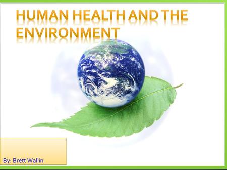 By: Brett Wallin.  Air pollution can affect our health in many ways, with both short term and long term effects. Some individuals are much more sensitive.