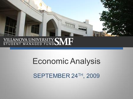 Economic Analysis SEPTEMBER 24 TH, 2009. Equities’ Correlation to the Fed Housing Starts Up Initial Unemployment Claims (released today) Existing Home.