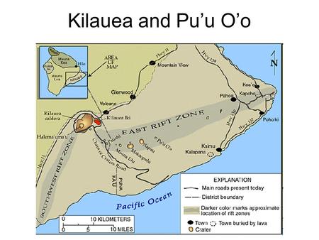 Kilauea and Pu’u O’o. Initial Activity Along East Rift 1983-1986.