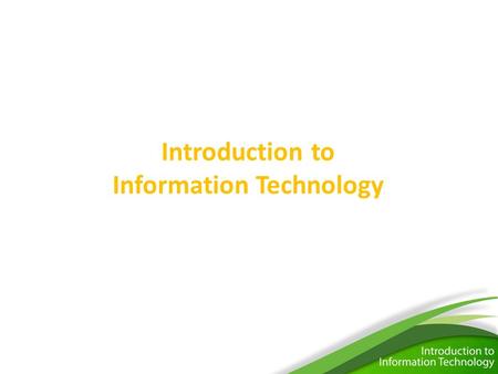 Information Technology