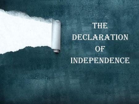 The Declaration of Independence. Stamp Act of 1763- protested the act and cited the following prohibition against taxation without consent -”No scurage.