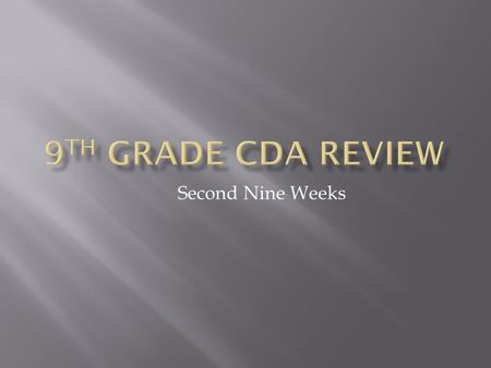 Second Nine Weeks.  Once you can find the topic, you are ready to find the main idea. The main idea is the point of the paragraph. It is the most important.