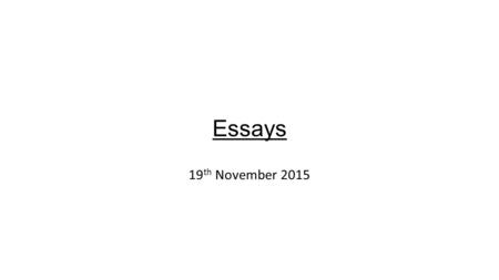 Essays 19 th November 2015. Identify what the question wants you to do Question - ‘Open justice is an important feature of any democracy and should be.