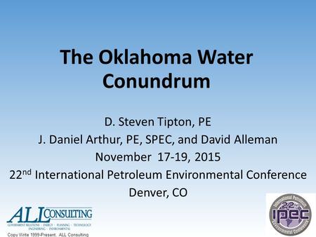 The Oklahoma Water Conundrum