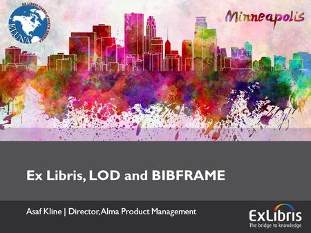 Ex Libris, LOD and BIBFRAME