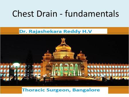 Chest Drain - fundamentals