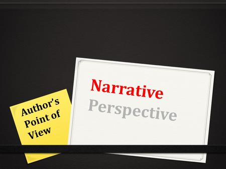 Narrative Perspective