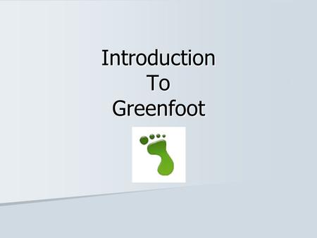 Introduction To Greenfoot