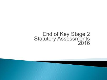 End of Key Stage 2 Statutory Assessments 2016