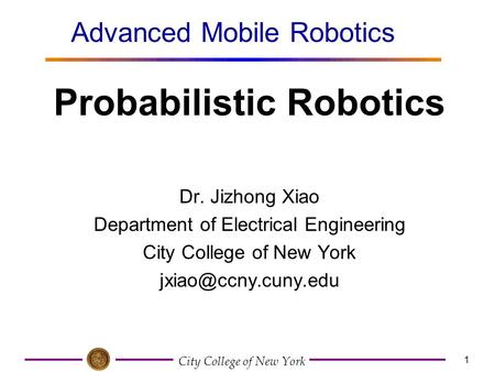 Probabilistic Robotics