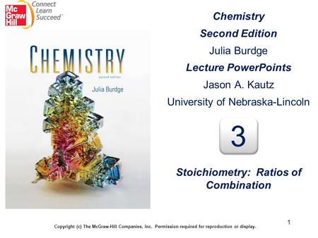 Stoichiometry: Ratios of Combination