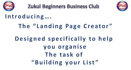 Step 1 “LOG IN” to your Zukul Account Step 2 Left click your mouse on “My Tools” Step 3 Left click your mouse on the “LP Creator” Button in the menu column.