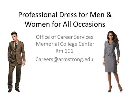 Professional Dress for Men & Women for All Occasions