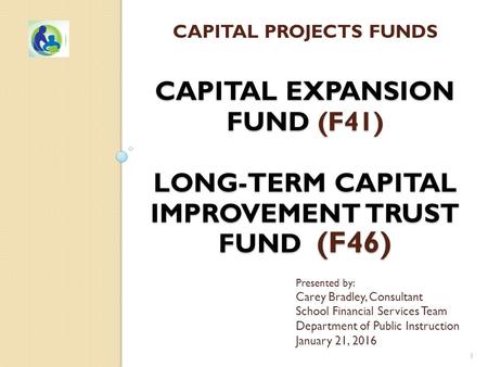 CAPITAL EXPANSION FUND (F41) LONG-TERM CAPITAL IMPROVEMENT TRUST FUND (F46) CAPITAL PROJECTS FUNDS CAPITAL EXPANSION FUND (F41) LONG-TERM CAPITAL IMPROVEMENT.