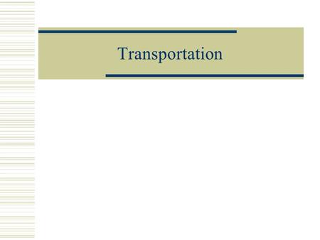 Transportation.  A chance to look at combining several ideas in a larger problem  What are the HF issues in driving?