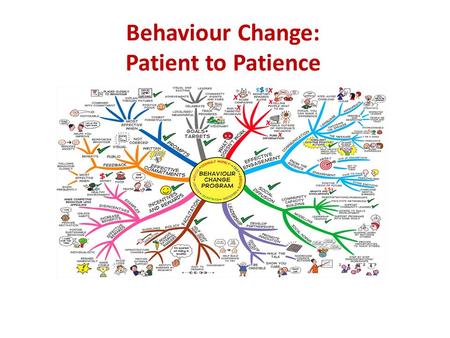 Behaviour Change: Patient to Patience.