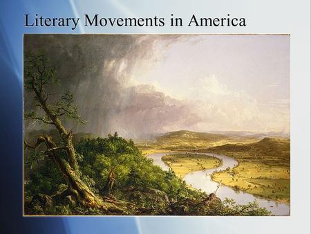 Literary Movements in America