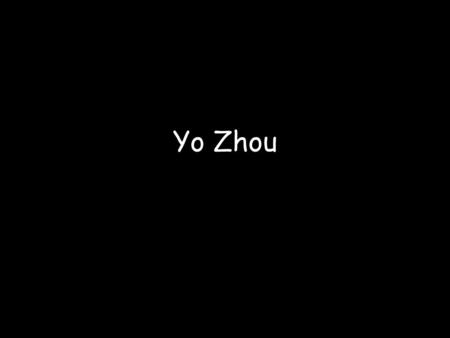 Yo Zhou. The Chinese saw their country as the center of the civilized world, their own name for China was the Middle Kingdom. They believed that people.