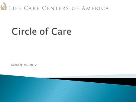 October 30, 2012. (Percentage)(Dollars in Billions)  Inpatient Hospital 39 130  Physician Services 29 96  Outpatient 14 46  Skilled Nursing Facility.