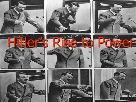 Hitler’s Rise to Power. What was Hitler’s Early Life Like Born to Alois and Klara Hitler in Austria. Born to Alois and Klara Hitler in Austria. Mother.