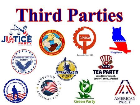 Third Parties Whig Party.