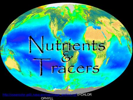 Nutrients & Tracers Nutrients & Tracers