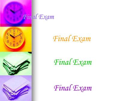 Final Exam Final Exam Final Exam.  What is Computer Graphics? Is a sub- field of computer science and is concerned with digitally synthesizing and manipulating.