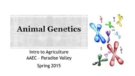 Intro to Agriculture AAEC – Paradise Valley Spring 2015