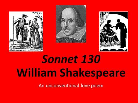 Sonnet 130 William Shakespeare