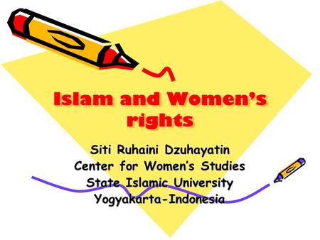 Islam and Women’s rights