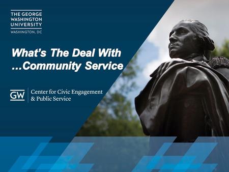 The Center aims to integrate civic engagement into George Washington University’s educational work. We focus GW’s resources to meet community needs beyond.