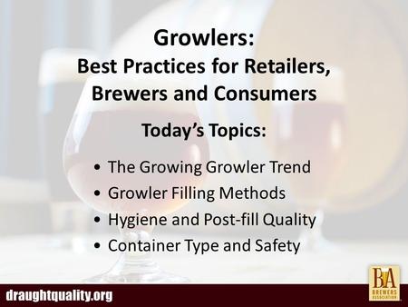 The Growing Growler Trend Growler Filling Methods