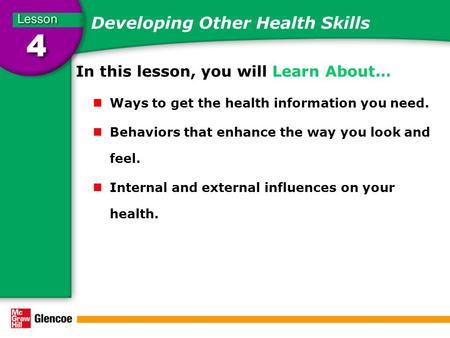 Developing Other Health Skills