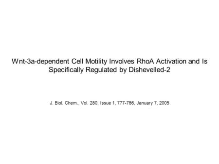 J. Biol. Chem., Vol. 280, Issue 1, , January 7, 2005