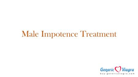 Male Impotence Treatment