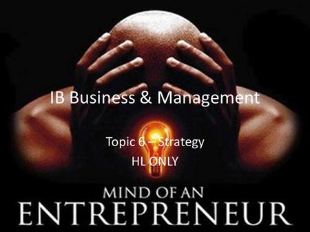 IB Business & Management