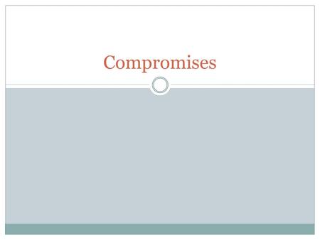 Compromises. 1. Delegates met in Philadelphia. A. Virginia Plan 1. The Virginians called for a wholly new government structure, composed of a strong three.