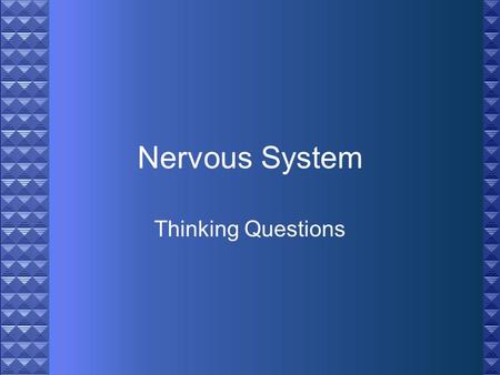 Nervous System Thinking Questions. Explain how the sense of smell relates to the sense of taste in identifying a food such as chocolate.