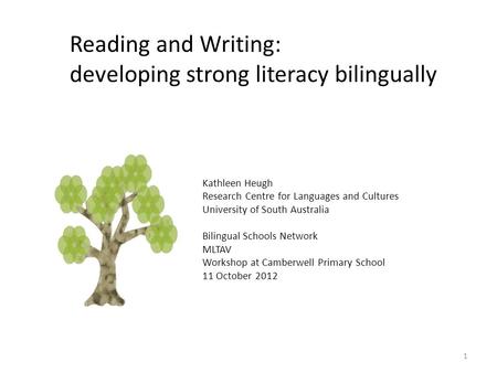 developing strong literacy bilingually