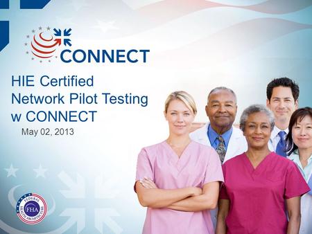 HIE Certified Network Pilot Testing w CONNECT May 02, 2013.