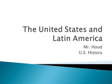 Mr. Hood U.S. History.  As the smoke from the Spanish-American War cleared, Puerto Rico came under direct U.S. rule.  Foraker Act- established a civil.