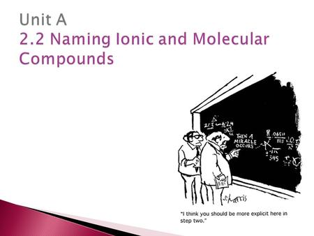  IUPAC (The International Union of Pure and Applied Chemistry) is the organization responsible for the naming of chemical compounds.  Using IUPAC.