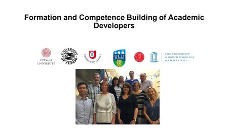 Formation and Competence Building of Academic Developers.