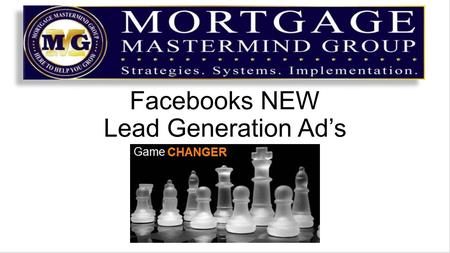 Facebooks NEW Lead Generation Ad’s. On October 7 th, Facebook quietly rolled out access to a new tool for marketers called Lead Generation Ad’s On the.